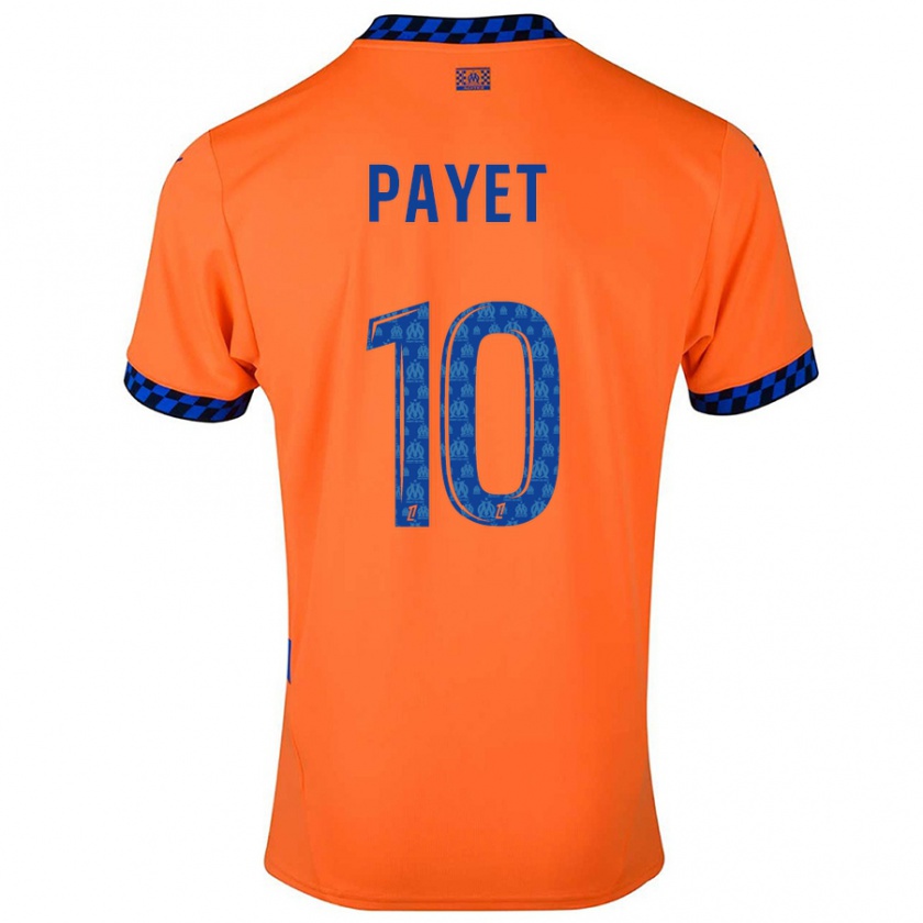 Kandiny Deti Dimitri Payet #10 Oranžová Tmavo Modrá Dresy Tretia Csapatmez 2024/25 Triĭká