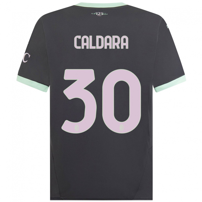 Kandiny Deti Mattia Caldara #30 Šedá Dresy Tretia Csapatmez 2024/25 Triĭká