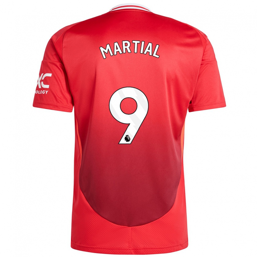 Kandiny Muži Anthony Martial #9 Jasne Červená Dresy Hazai Csapatmez 2024/25 Triĭká