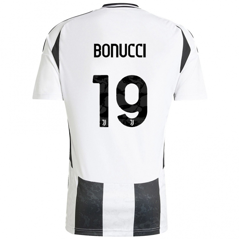 Kandiny Muži Leonardo Bonucci #19 Biela Čierna Dresy Hazai Csapatmez 2024/25 Triĭká