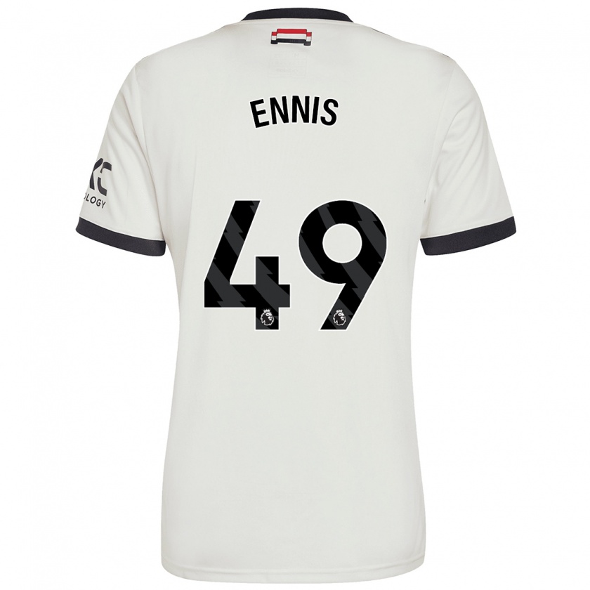 Kandiny Muži Ethan Ennis #49 Off White Dresy Tretia Csapatmez 2024/25 Triĭká