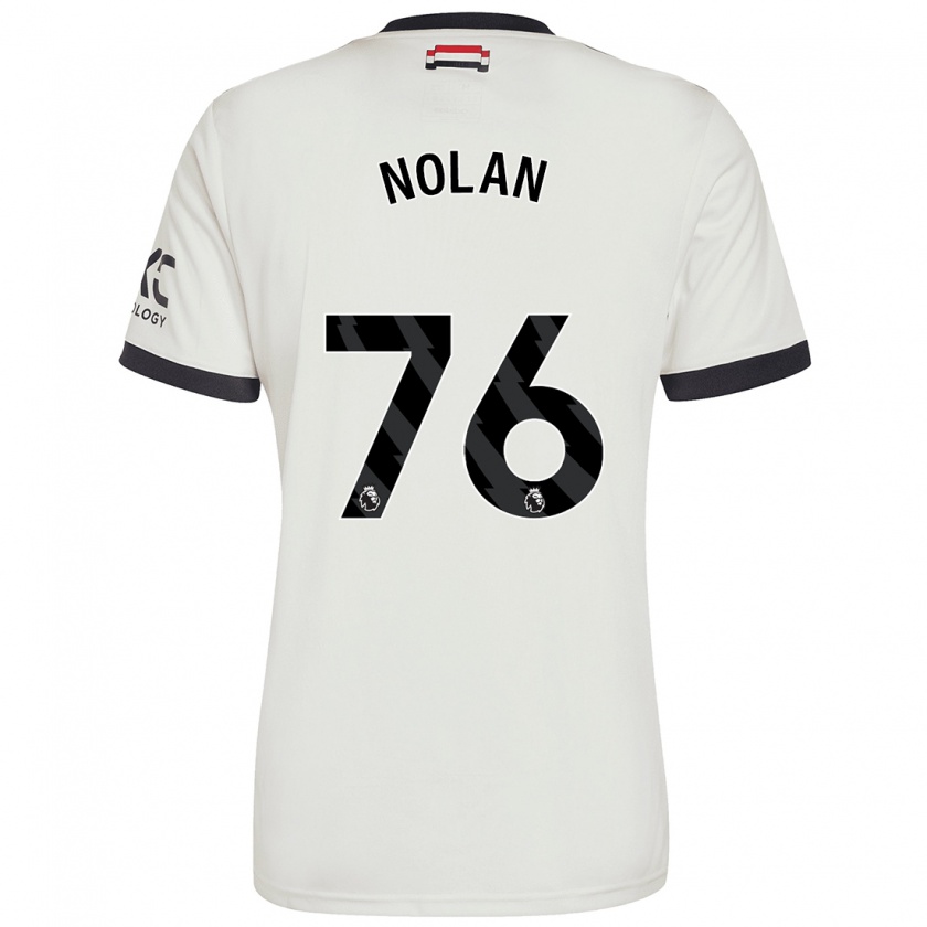 Kandiny Muži James Nolan #76 Off White Dresy Tretia Csapatmez 2024/25 Triĭká