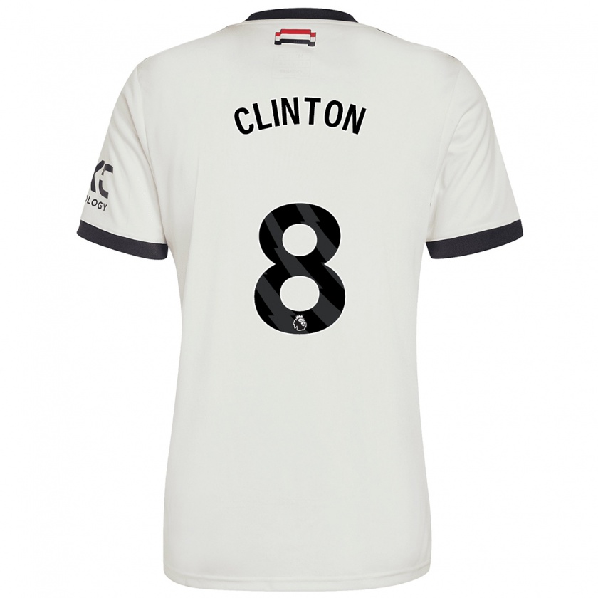 Kandiny Muži Grace Clinton #8 Off White Dresy Tretia Csapatmez 2024/25 Triĭká