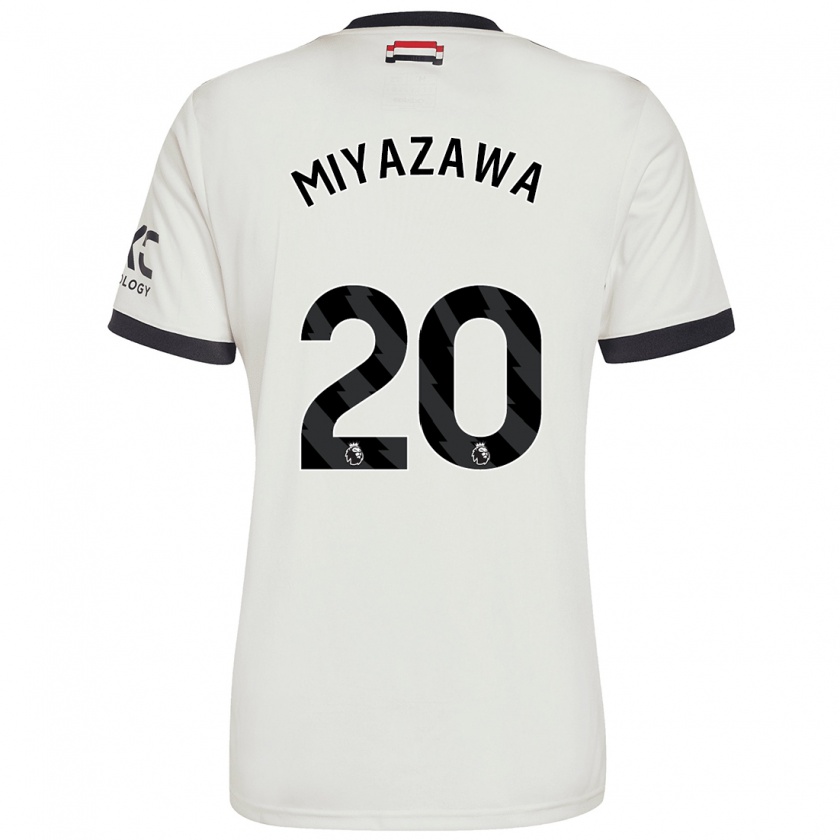 Kandiny Muži Hinata Miyazawa #20 Off White Dresy Tretia Csapatmez 2024/25 Triĭká