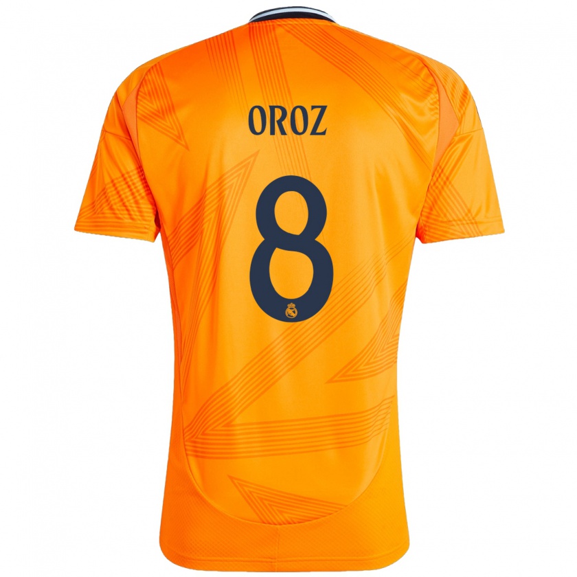 Kandiny Ženy Maite Oroz #8 Oranžová Dresy Idegenbeli Csapatmez 2024/25 Triĭká