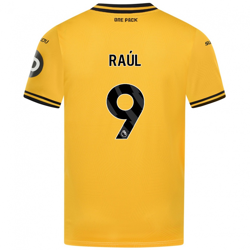 Kandiny Deti Raul Jimenez #9 Žltá Dresy Hazai Csapatmez 2024/25 Triĭká