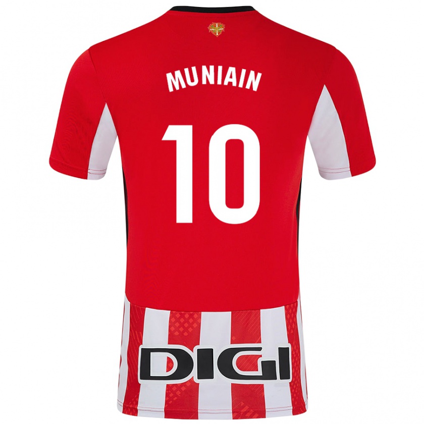 Kandiny Deti Iker Muniain #10 Červená Biela Dresy Hazai Csapatmez 2024/25 Triĭká