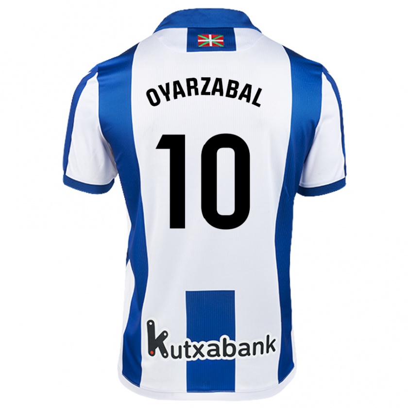 Kandiny Deti Mikel Oyarzabal #10 Biela Modrá Dresy Hazai Csapatmez 2024/25 Triĭká