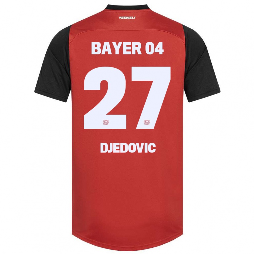 Kandiny Deti Seldin Djedovic #27 Červená Čierna Dresy Hazai Csapatmez 2024/25 Triĭká