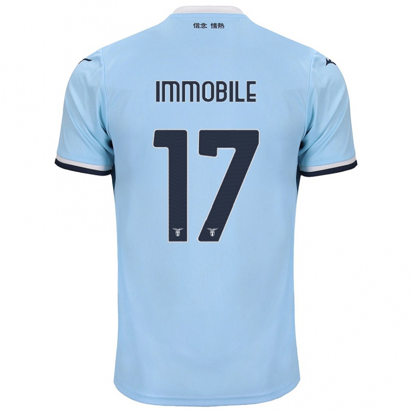 Kandiny Deti Ciro Immobile #17 Modrá Dresy Hazai Csapatmez 2024/25 Triĭká