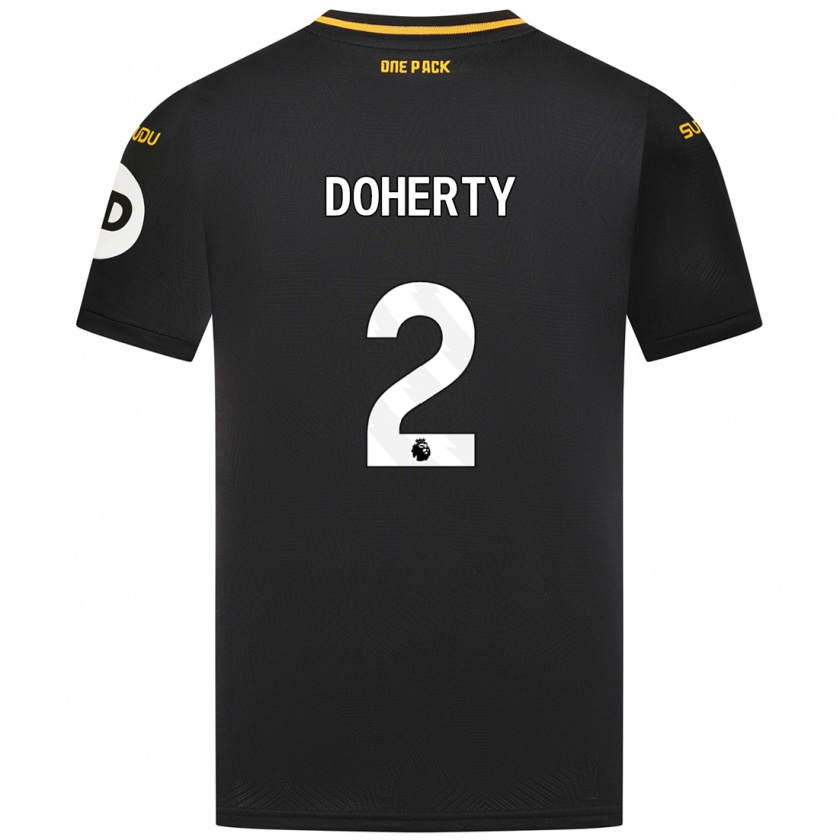 Kandiny Deti Matt Doherty #2 Čierna Dresy Idegenbeli Csapatmez 2024/25 Triĭká