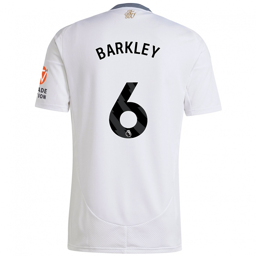 Kandiny Deti Ross Barkley #6 Biela Dresy Idegenbeli Csapatmez 2024/25 Triĭká