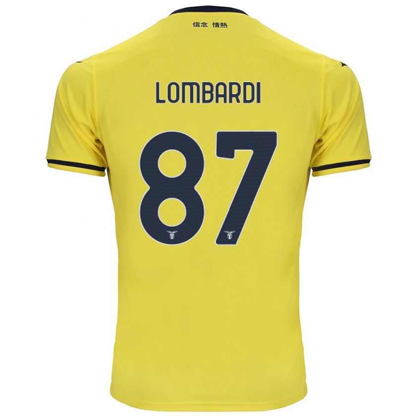 Kandiny Deti Cristiano Lombardi #87 Žltá Dresy Idegenbeli Csapatmez 2024/25 Triĭká