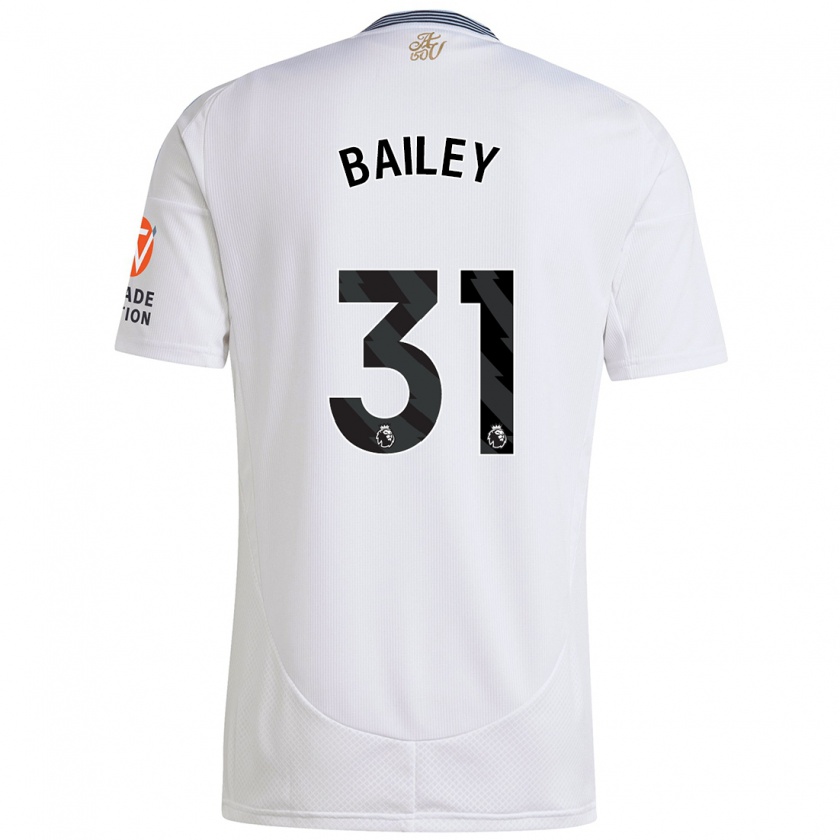 Kandiny Muži Leon Bailey #31 Biela Dresy Idegenbeli Csapatmez 2024/25 Triĭká