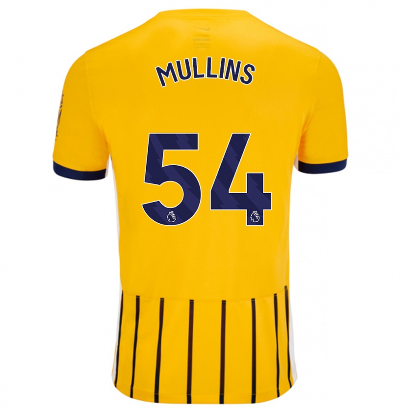 Kandiny Muži Jamie Mullins #54 Zlatomodré Prúžky Dresy Idegenbeli Csapatmez 2024/25 Triĭká