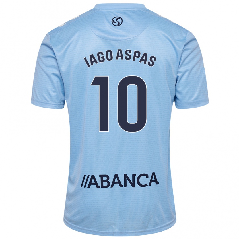 Kandiny Ženy Iago Aspas #10 Nebesky Modrá Dresy Hazai Csapatmez 2024/25 Triĭká