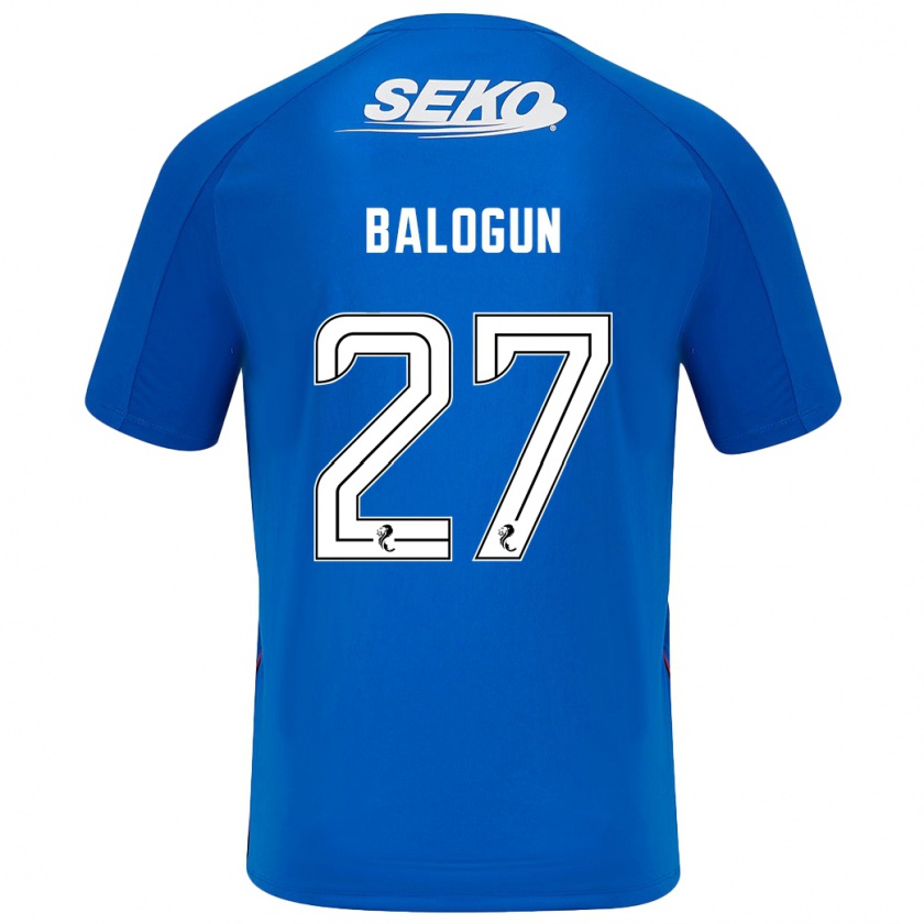 Kandiny Deti Leon Balogun #27 Tmavo Modrá Dresy Hazai Csapatmez 2024/25 Triĭká