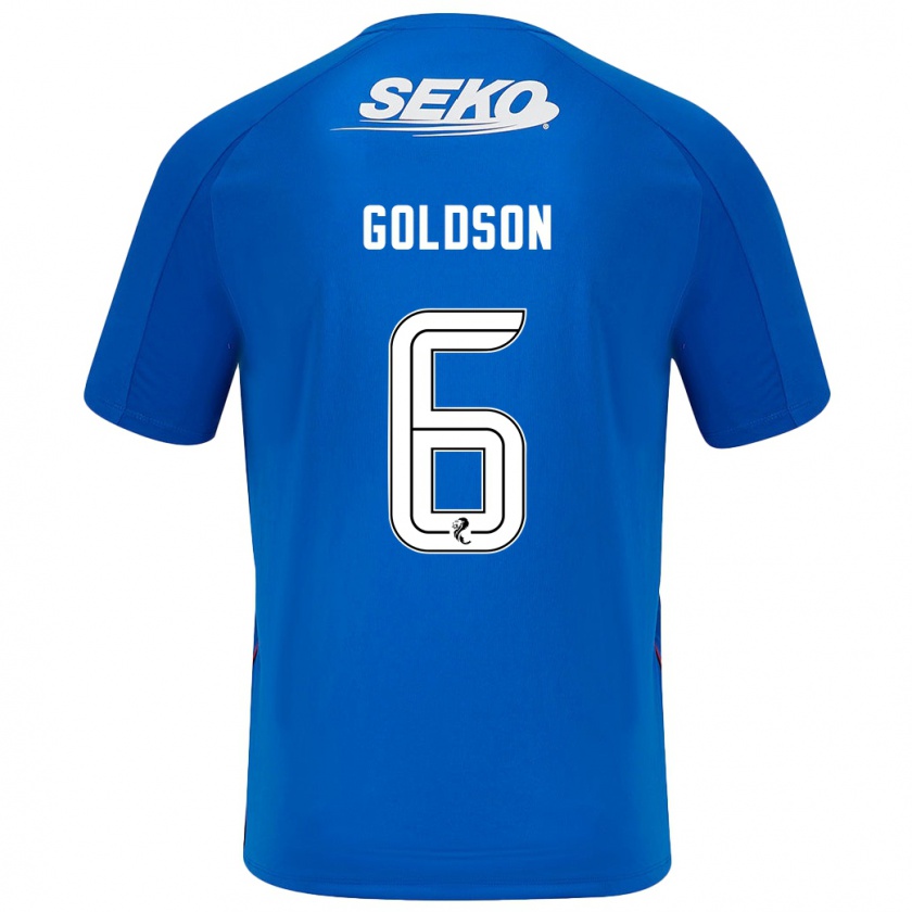 Kandiny Deti Connor Goldson #6 Tmavo Modrá Dresy Hazai Csapatmez 2024/25 Triĭká