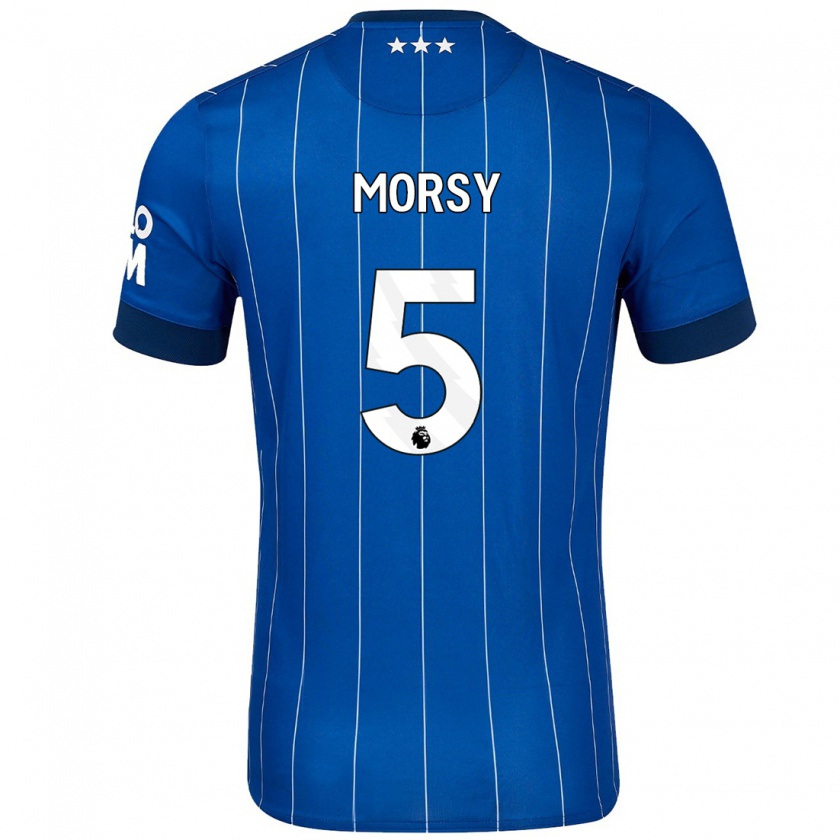 Kandiny Deti Sam Morsy #5 Námornícka Modrá Dresy Hazai Csapatmez 2024/25 Triĭká