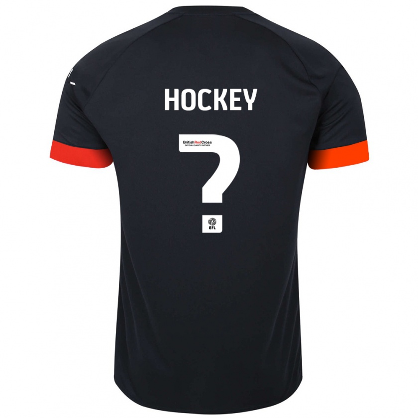 Kandiny Deti Cai Hockey #0 Čierna Oranžová Dresy Idegenbeli Csapatmez 2024/25 Triĭká