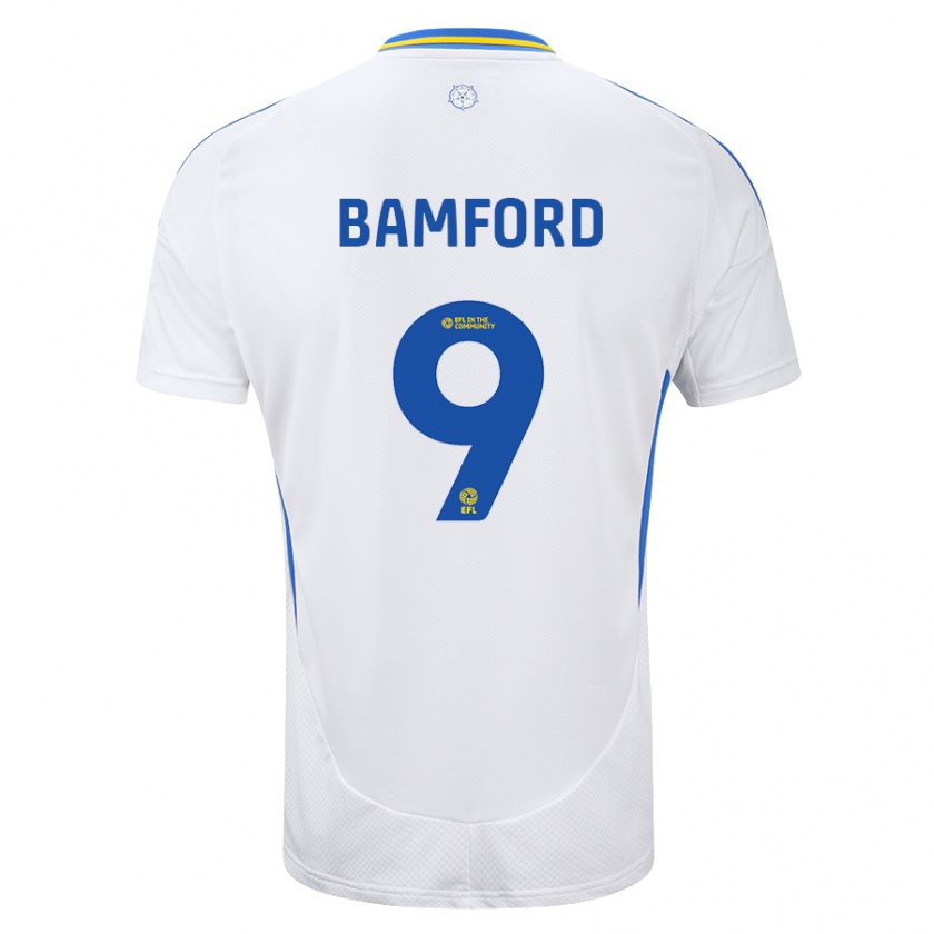 Kandiny Muži Patrick Bamford #9 Biela Modrá Dresy Hazai Csapatmez 2024/25 Triĭká