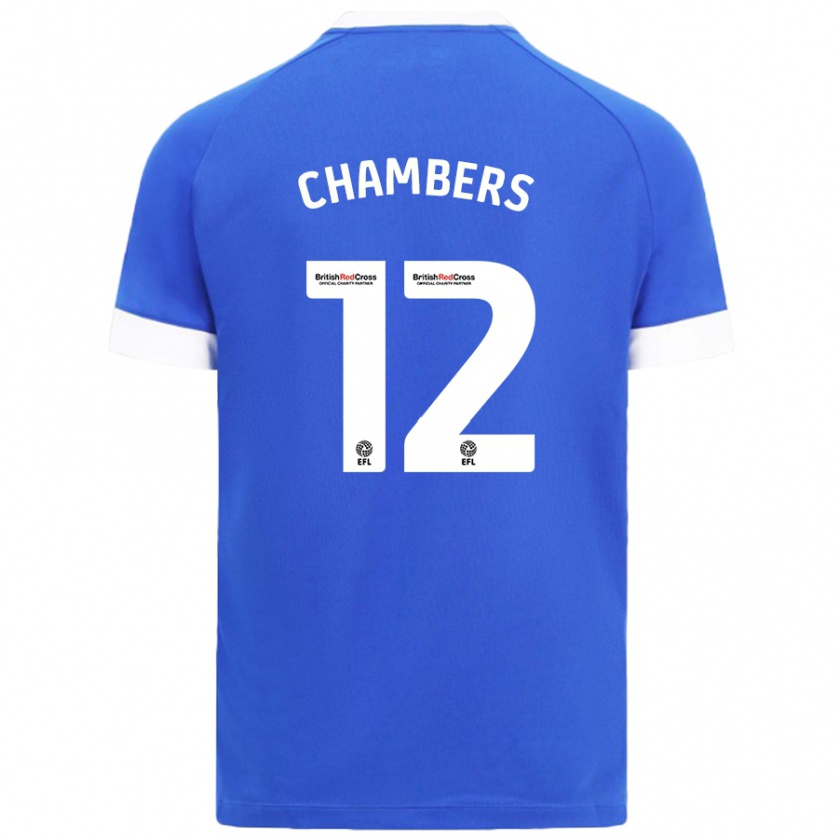 Kandiny Deti Calum Chambers #12 Nebeská Modrá Dresy Hazai Csapatmez 2024/25 Triĭká