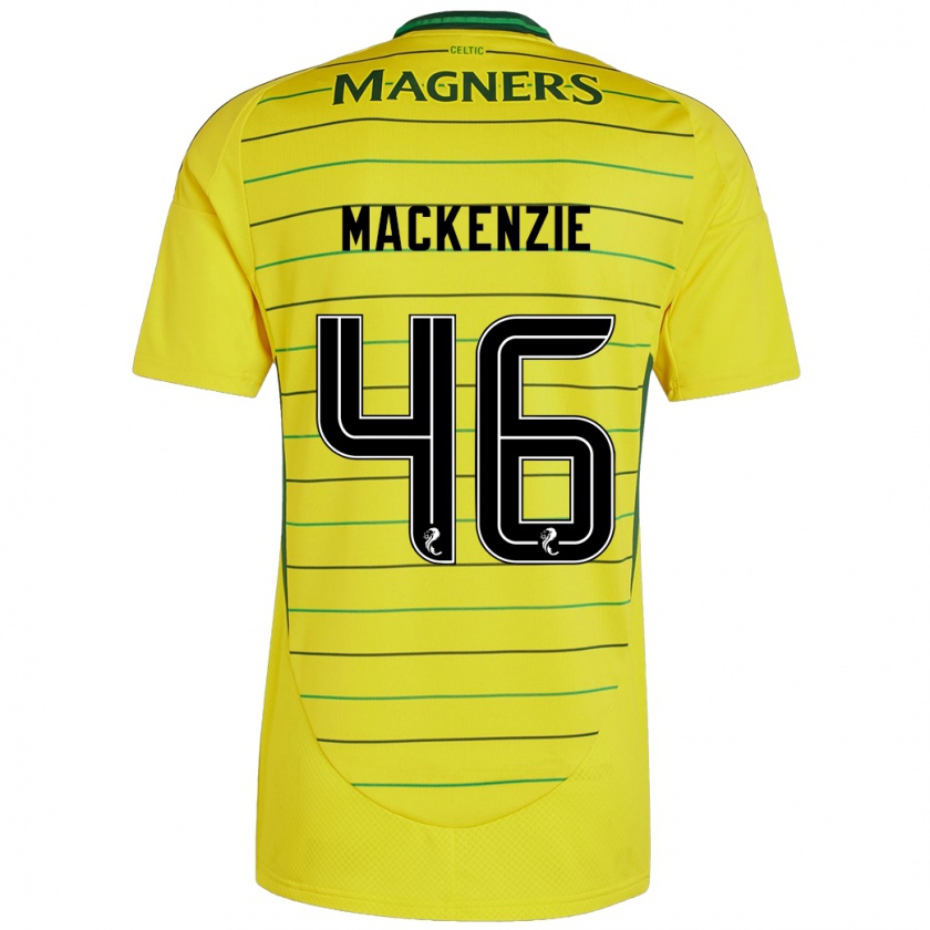 Kandiny Deti Magnus Mackenzie #46 Žltá Dresy Idegenbeli Csapatmez 2024/25 Triĭká