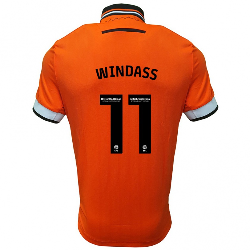 Kandiny Deti Josh Windass #11 Oranžová Biela Dresy Idegenbeli Csapatmez 2024/25 Triĭká