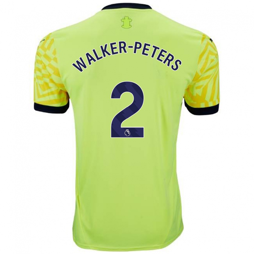 Kandiny Deti Kyle Walker-Peters #2 Žltá Dresy Idegenbeli Csapatmez 2024/25 Triĭká