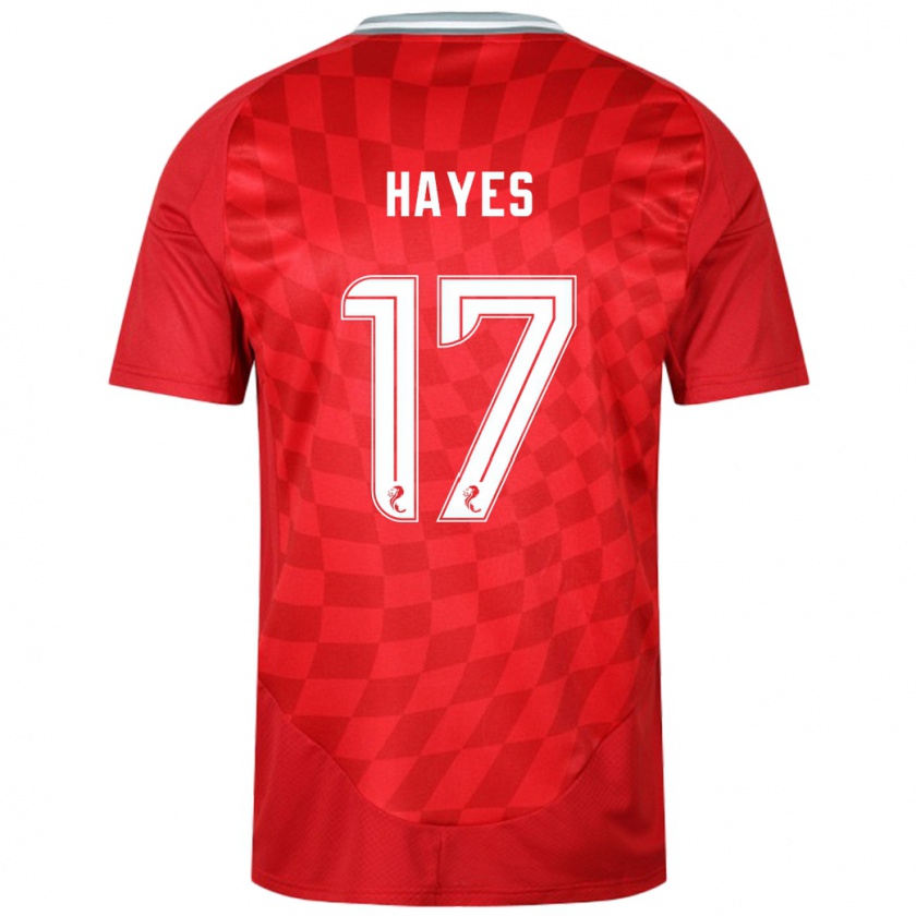 Kandiny Muži Jonny Hayes #17 Červená Dresy Hazai Csapatmez 2024/25 Triĭká