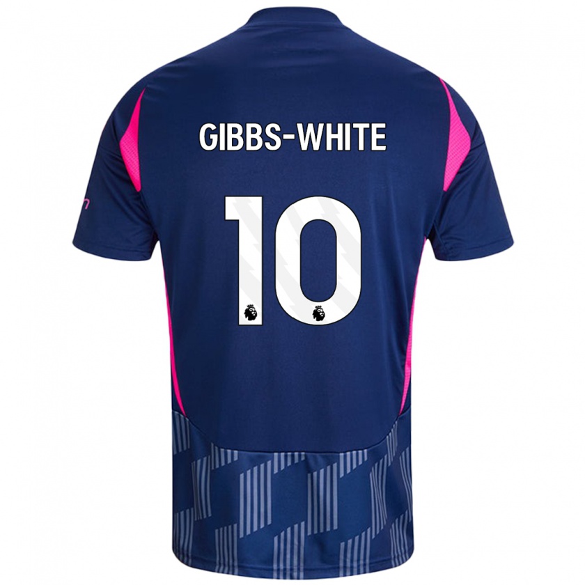 Kandiny Muži Morgan Gibbs-White #10 Kráľovská Modrá Ružová Dresy Idegenbeli Csapatmez 2024/25 Triĭká