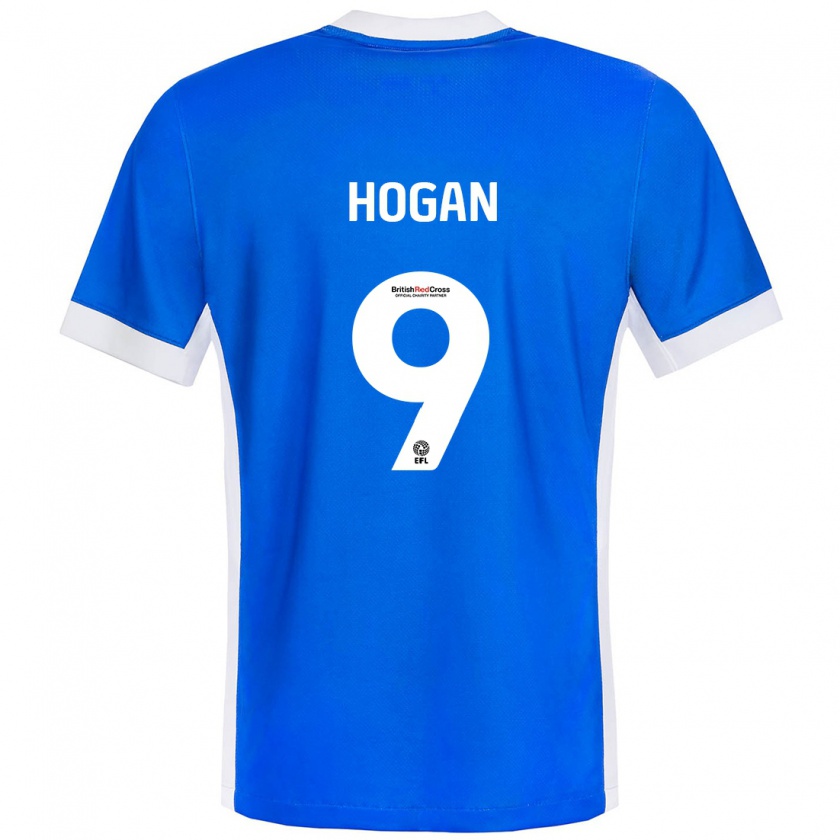 Kandiny Ženy Scott Hogan #9 Modrá Biela Dresy Hazai Csapatmez 2024/25 Triĭká