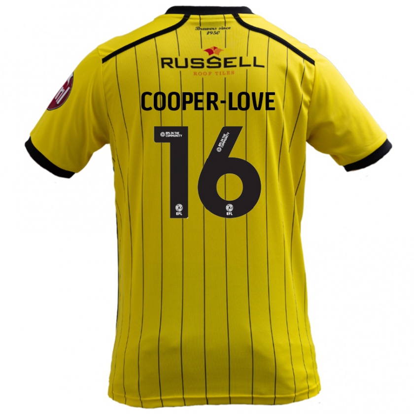 Kandiny Deti Jack Cooper-Love #16 Žltá Dresy Hazai Csapatmez 2024/25 Triĭká