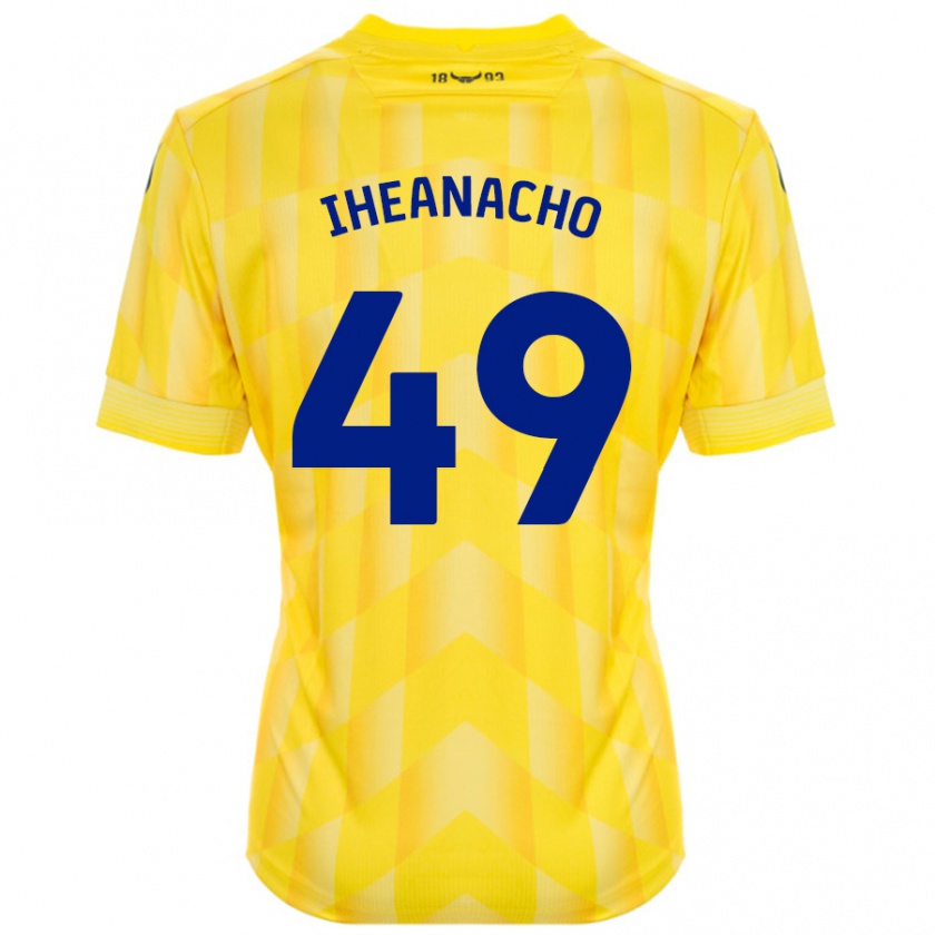 Kandiny Deti Josh Iheanacho #49 Žltá Dresy Hazai Csapatmez 2024/25 Triĭká