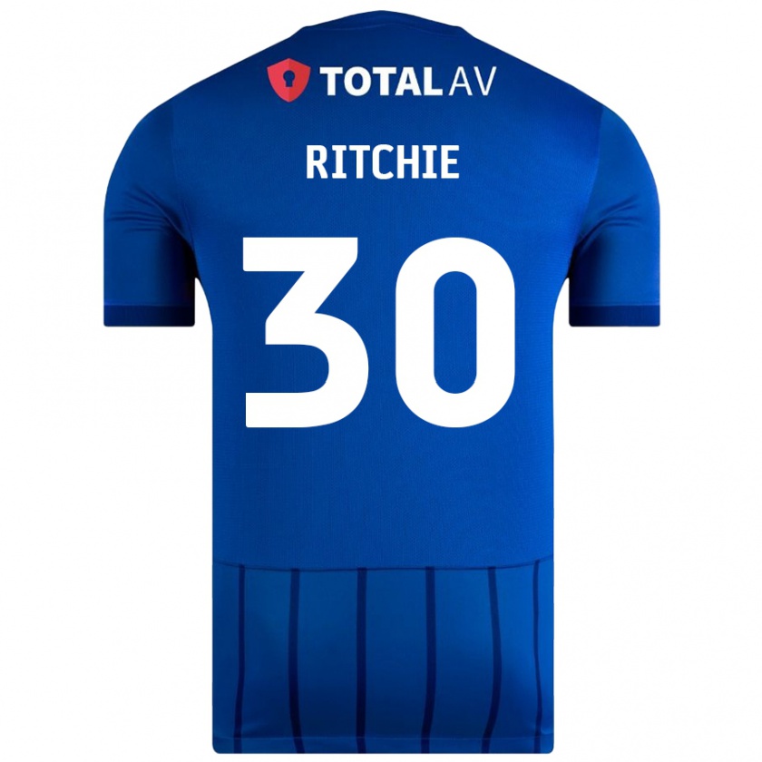 Kandiny Deti Matt Ritchie #30 Modrá Dresy Hazai Csapatmez 2024/25 Triĭká