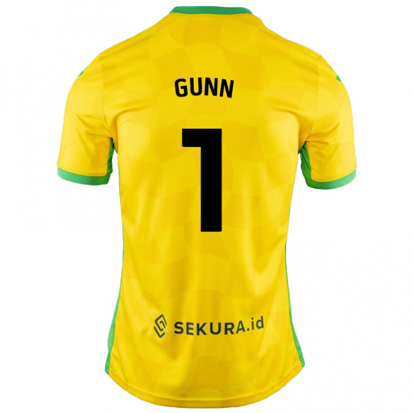 Kandiny Deti Angus Gunn #1 Žltá Zelená Dresy Hazai Csapatmez 2024/25 Triĭká