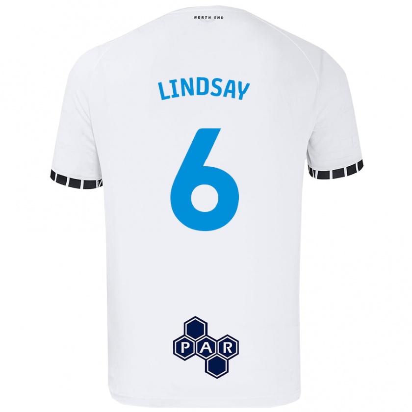 Kandiny Deti Liam Lindsay #6 Biela Dresy Hazai Csapatmez 2024/25 Triĭká