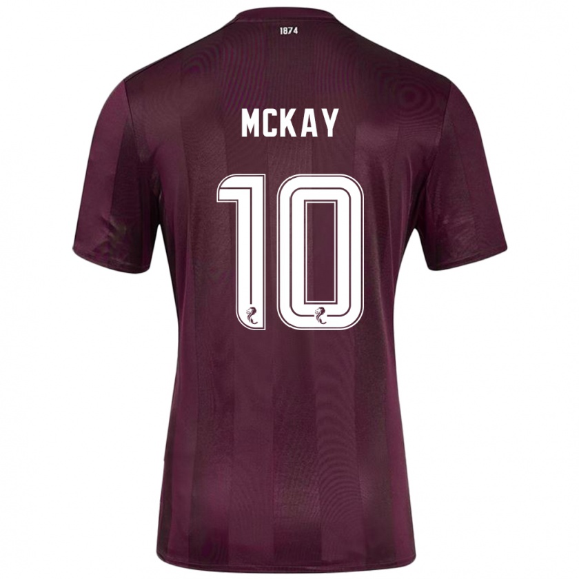 Kandiny Deti Barrie Mckay #10 Burgundsko Dresy Hazai Csapatmez 2024/25 Triĭká