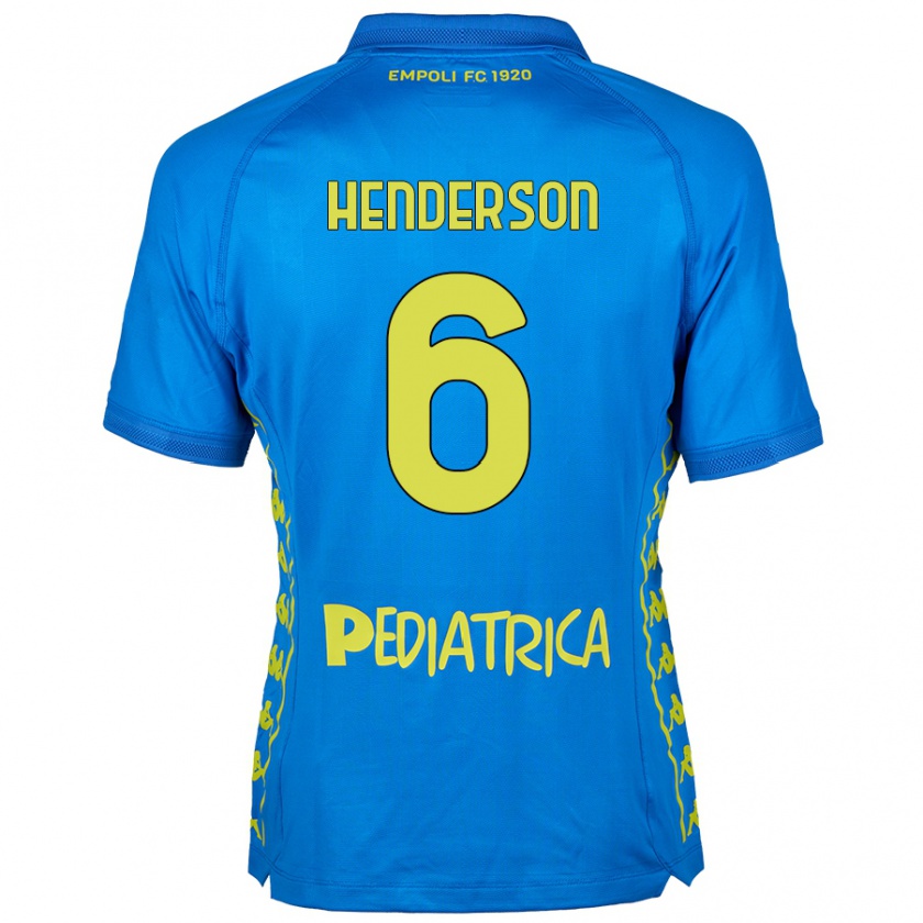 Kandiny Deti Liam Henderson #6 Modrá Dresy Hazai Csapatmez 2024/25 Triĭká