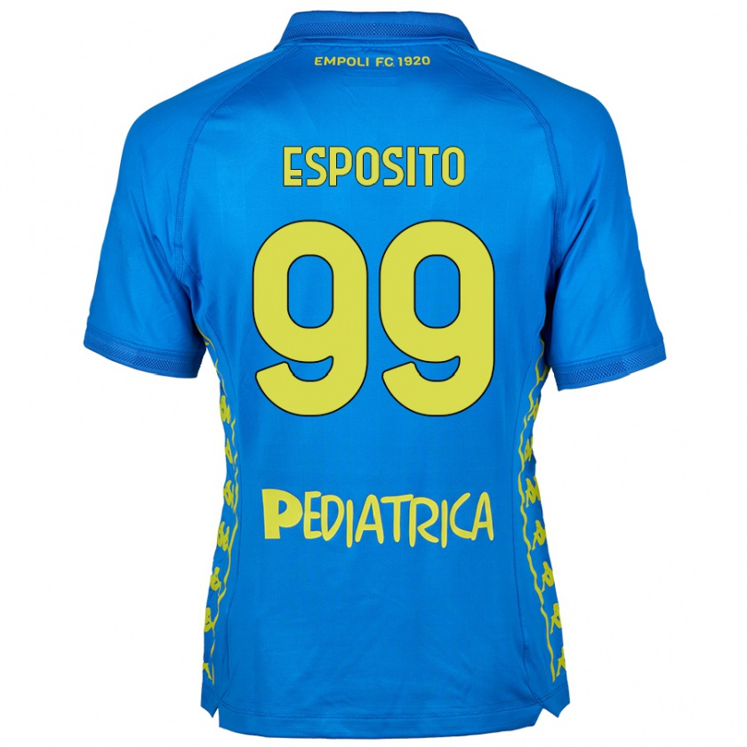 Kandiny Deti Sebastiano Esposito #99 Modrá Dresy Hazai Csapatmez 2024/25 Triĭká