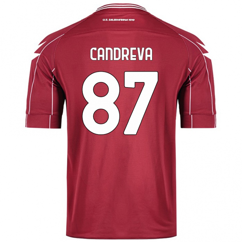 Kandiny Deti Antonio Candreva #87 Burgundsko Dresy Hazai Csapatmez 2024/25 Triĭká