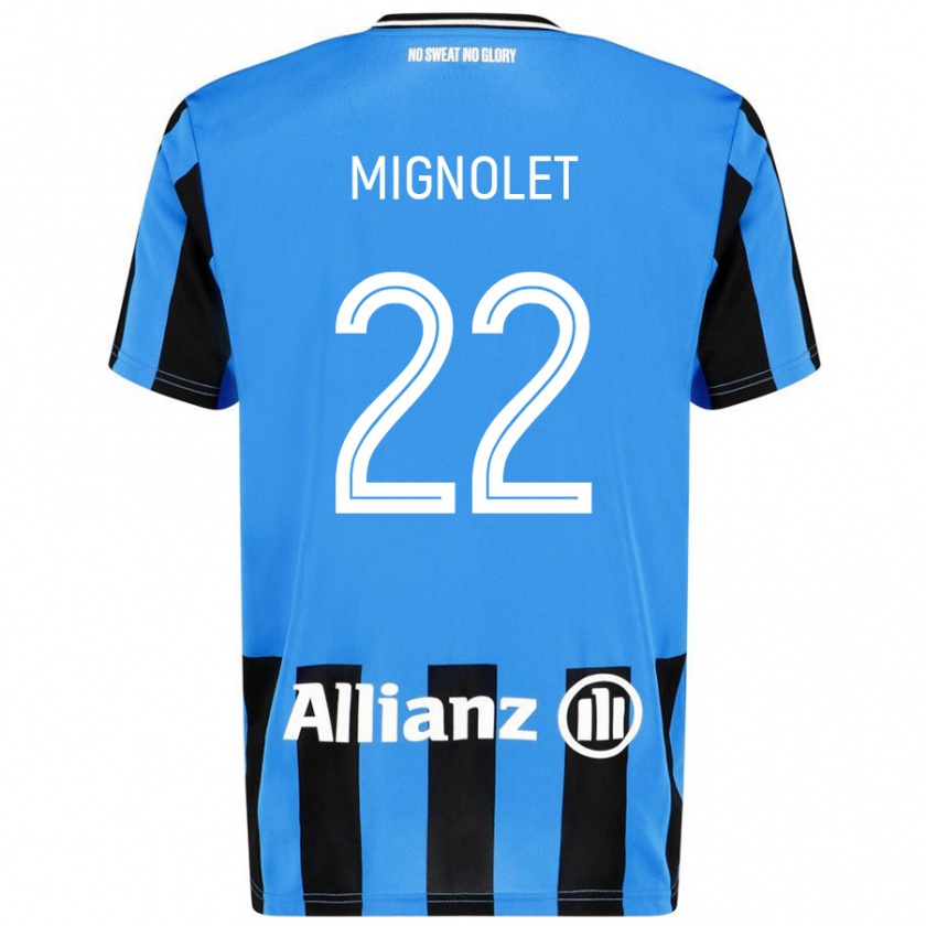 Kandiny Deti Simon Mignolet #22 Nebeská Modrá Čierna Dresy Hazai Csapatmez 2024/25 Triĭká