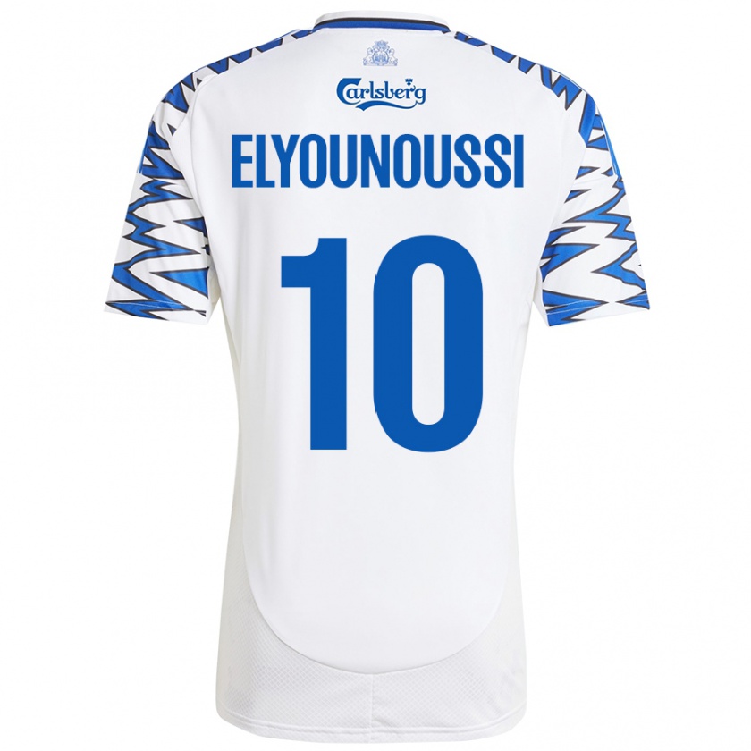 Kandiny Deti Mohamed Elyounoussi #10 Biela Nebesky Modrá Dresy Hazai Csapatmez 2024/25 Triĭká