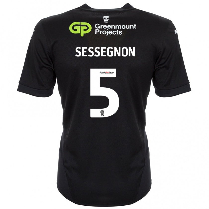 Kandiny Deti Steven Sessegnon #5 Čierna Dresy Idegenbeli Csapatmez 2024/25 Triĭká