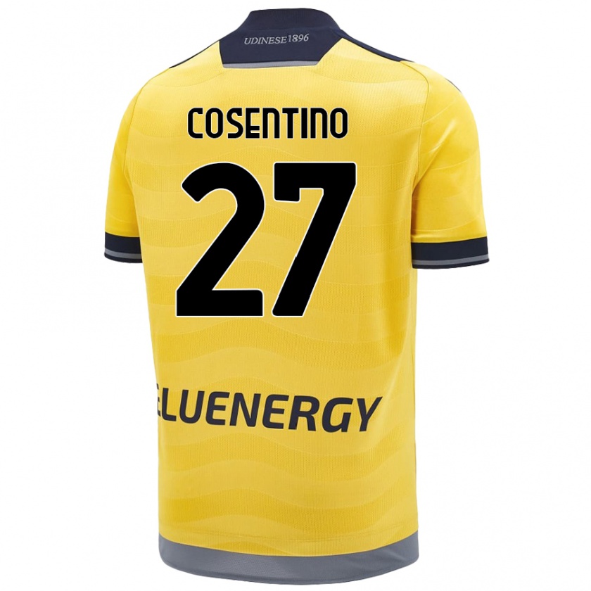 Kandiny Deti Sergio Cosentino #27 Zlatý Dresy Idegenbeli Csapatmez 2024/25 Triĭká