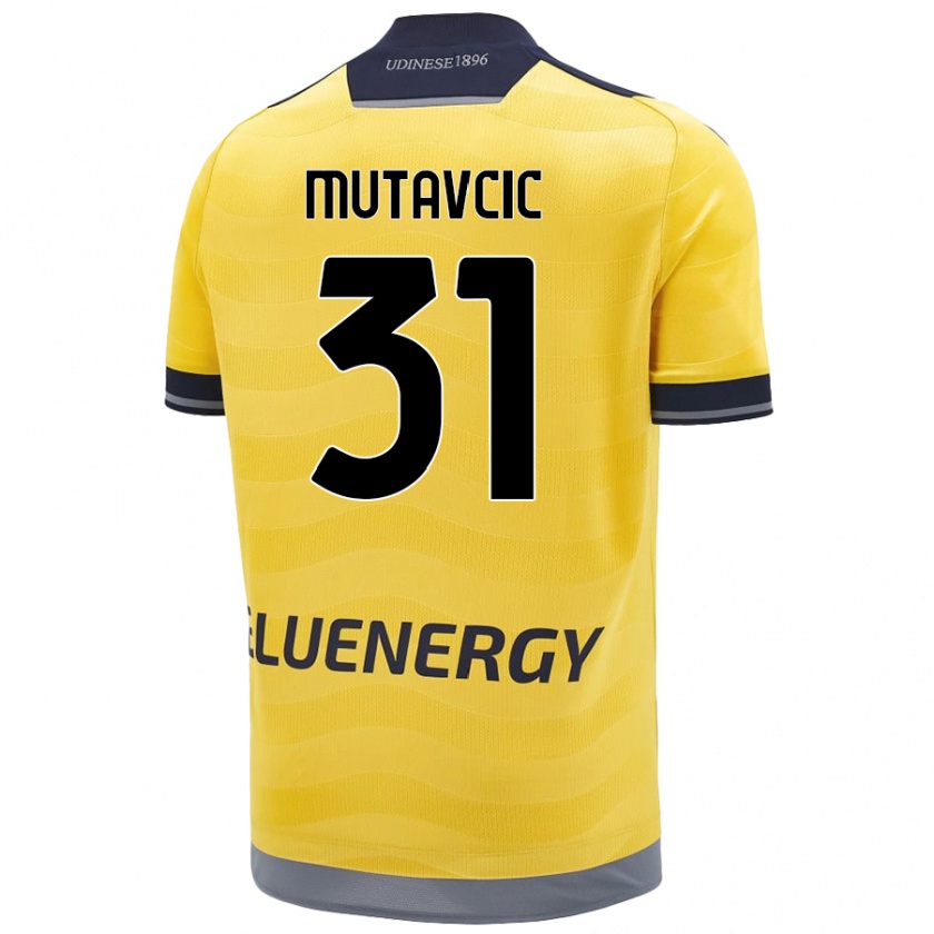 Kandiny Deti Jan Mutavcic #31 Zlatý Dresy Idegenbeli Csapatmez 2024/25 Triĭká