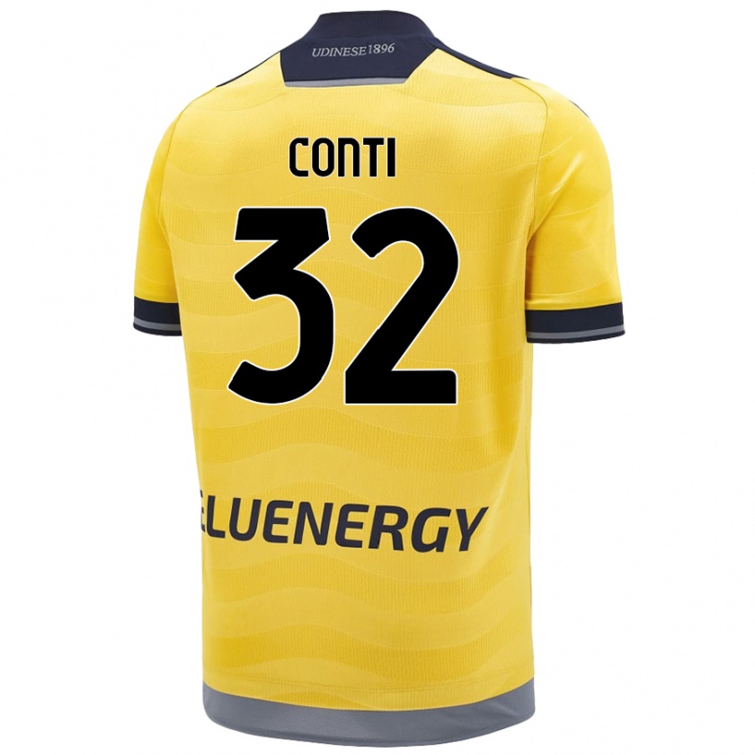 Kandiny Deti Manuel Conti #32 Zlatý Dresy Idegenbeli Csapatmez 2024/25 Triĭká