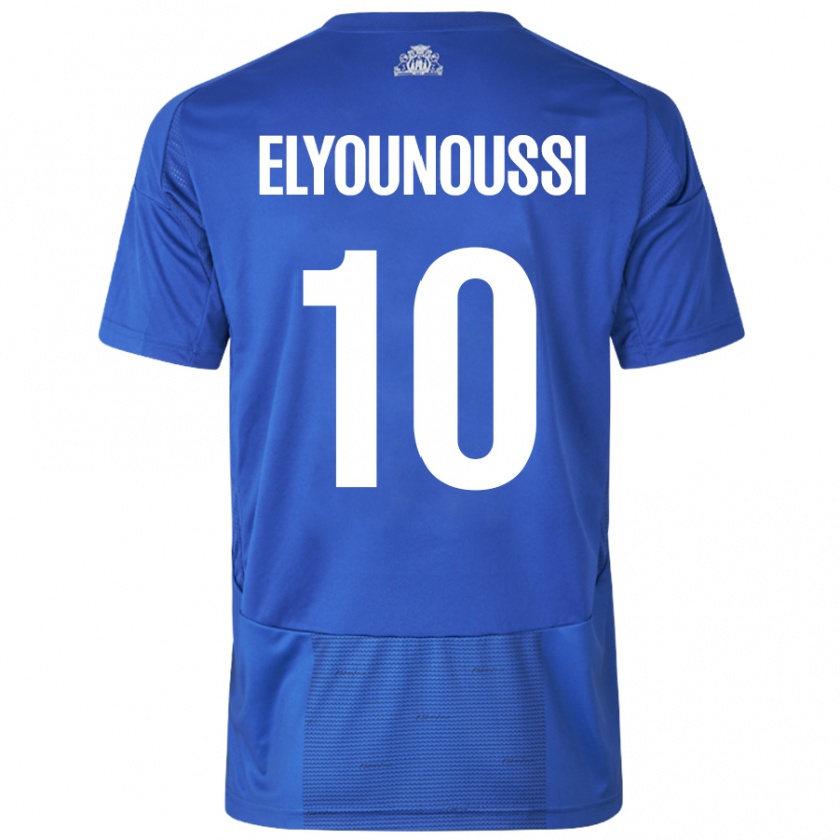 Kandiny Deti Mohamed Elyounoussi #10 Biela Modrá Dresy Idegenbeli Csapatmez 2024/25 Triĭká