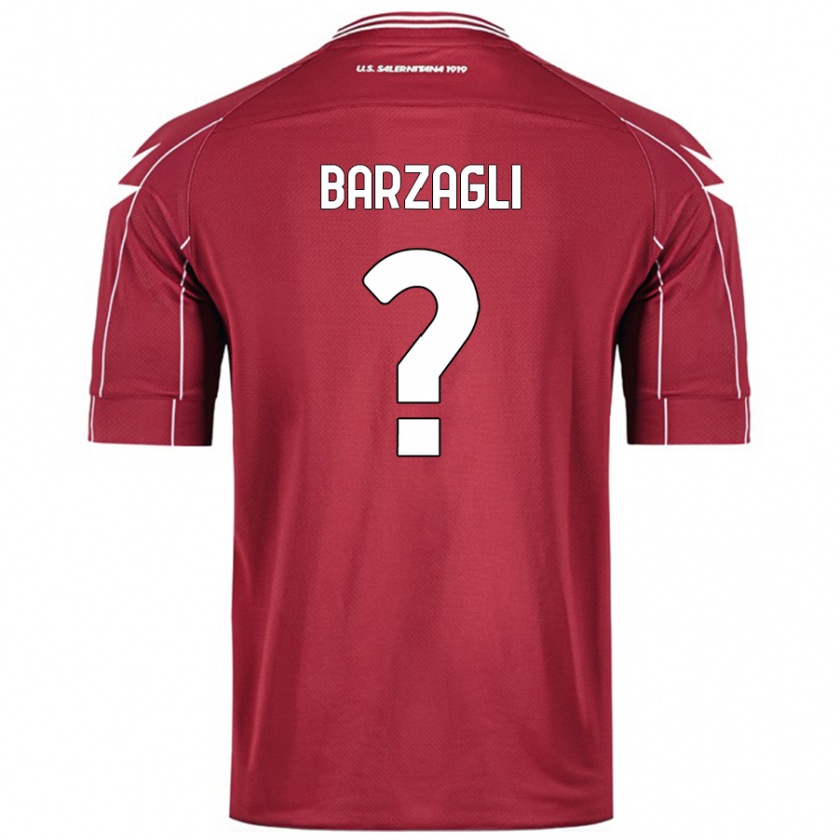 Kandiny Muži Gabriele Barzagli #0 Burgundsko Dresy Hazai Csapatmez 2024/25 Triĭká