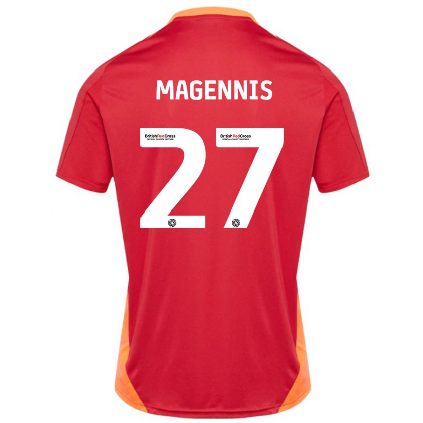 Kandiny Muži Josh Magennis #27 Modrá Až Biela Dresy Idegenbeli Csapatmez 2024/25 Triĭká